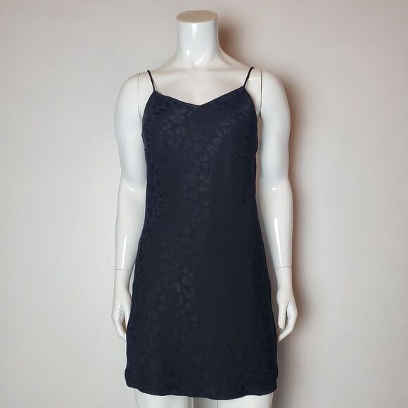 Topshop Black Leopard Print Mini Slip Dress - Picture 5 of 10